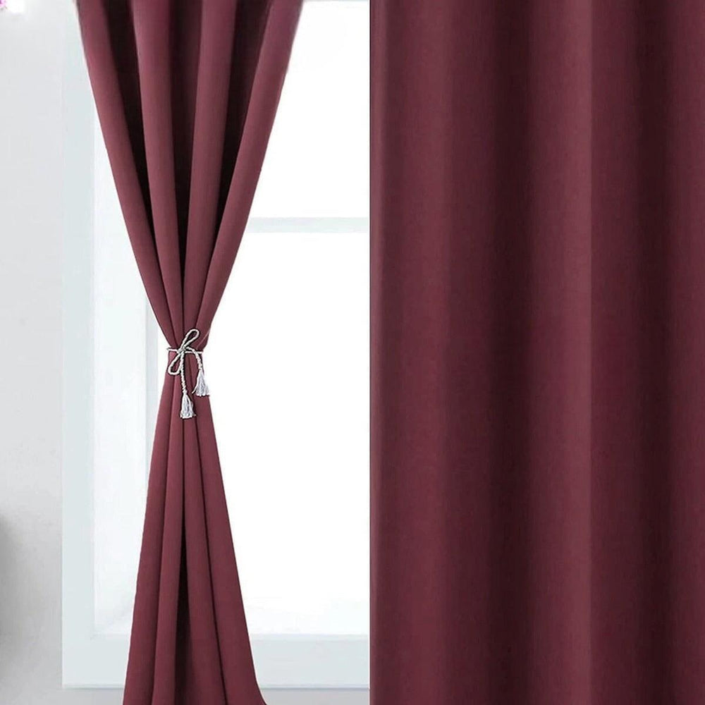 Rideau Occultant Rouge Bordeaux - Designix Rideau 60x125cm