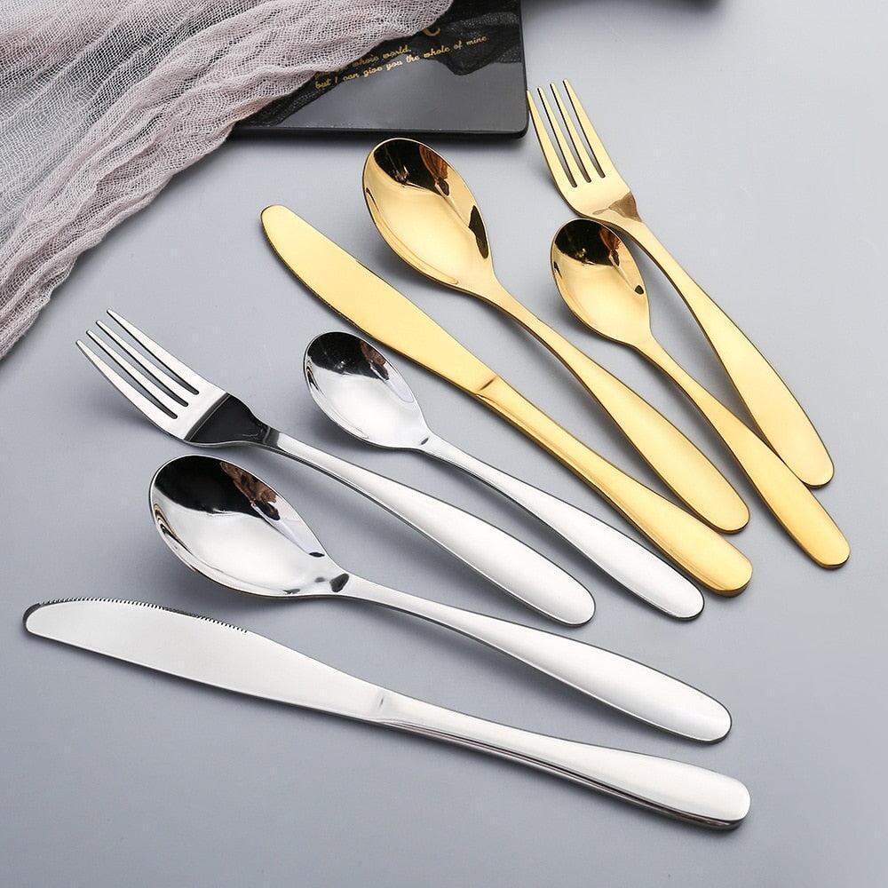 Service de Vaisselle | Radiance - Designix Couverts de table 16 Couverts | Argent