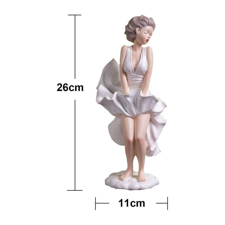 Statue Maryline Monroe - Designix Statuette Bleu