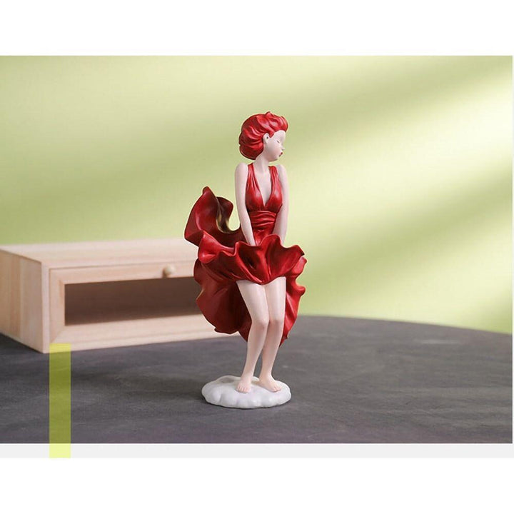 Statue Maryline Monroe - Designix Statuette Bleu