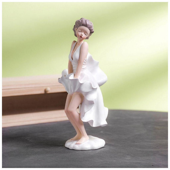 Statue Maryline Monroe - Designix Statuette Bleu
