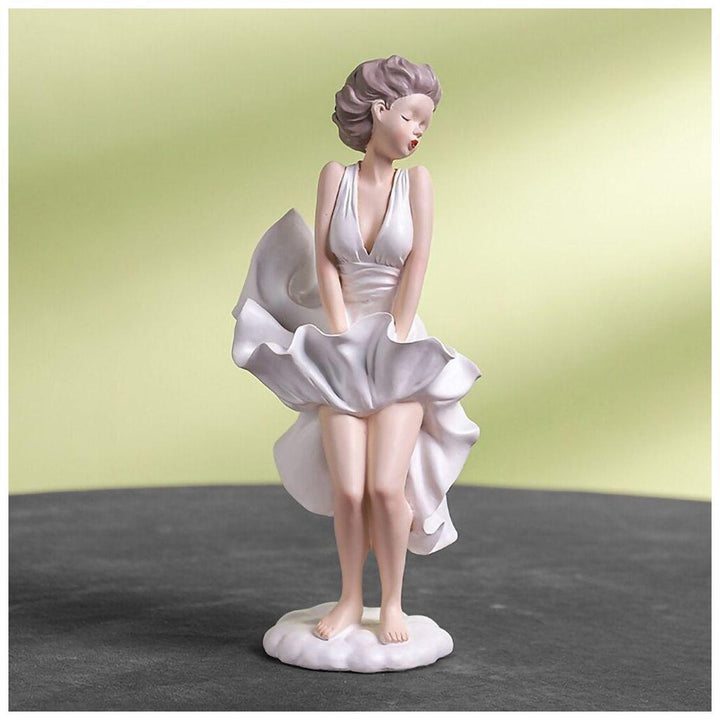 Statue Maryline Monroe - Designix Statuette Bleu