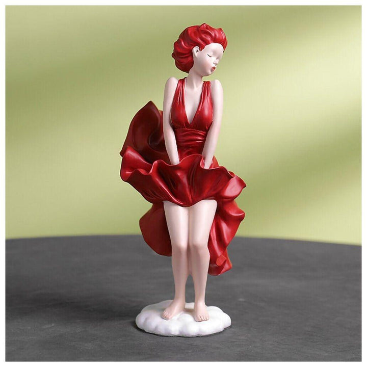 Statue Maryline Monroe - Designix Statuette Bleu