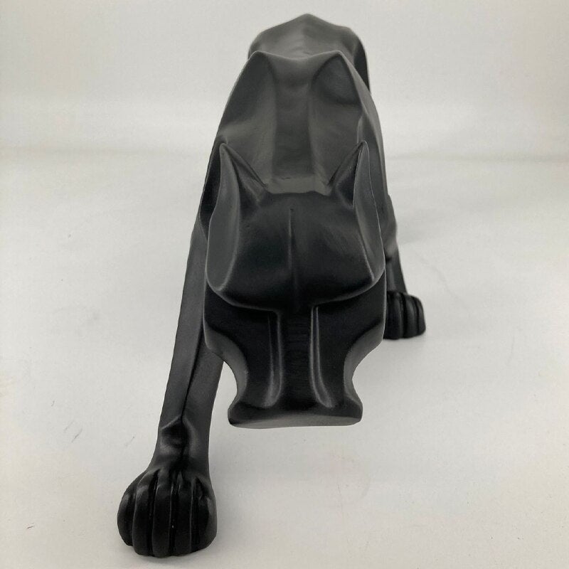 Statuette Abstract Black Panther Sculpture Geometric Resin Leopard Statue Wildlife Decor Gift Craft Ornament Accessories home decoration | Designix - 0    - https://designix.fr/