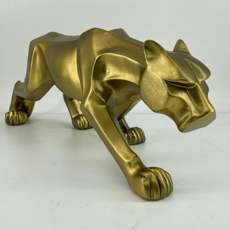 Statuette Abstract Black Panther Sculpture Geometric Resin Leopard Statue Wildlife Decor Gift Craft Ornament Accessories home decoration | Designix - 0    - https://designix.fr/