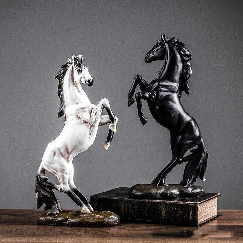 Statuette Cheval Résine Moderne | Wave - Designix Statuette Rouge
