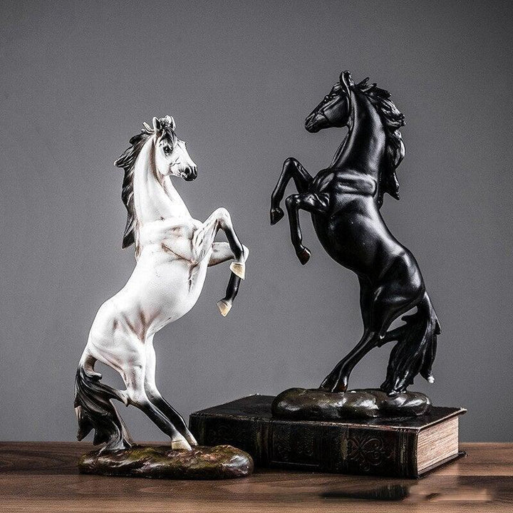 Statuette Cheval Résine Moderne | Wave - Designix Statuette Rouge