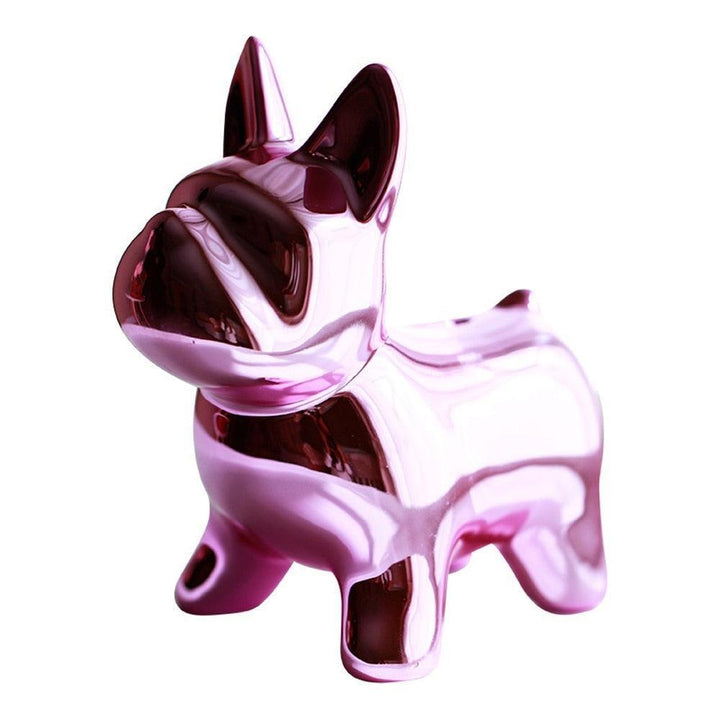 Statuette Chien | Douceur Immuable - Designix Statuette Rose