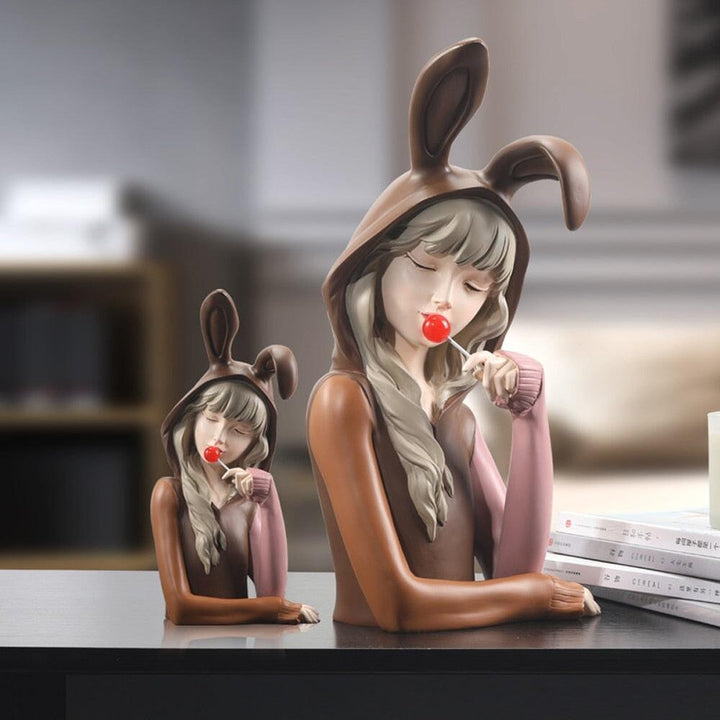 Statuette Femme | Lollipop - Designix Statuette Blanc