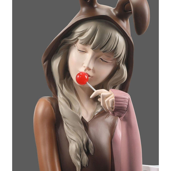 Statuette Femme | Lollipop - Designix Statuette Blanc