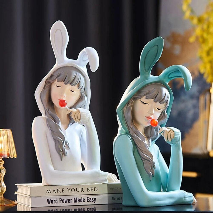 Statuette Femme | Lollipop - Designix Statuette Blanc