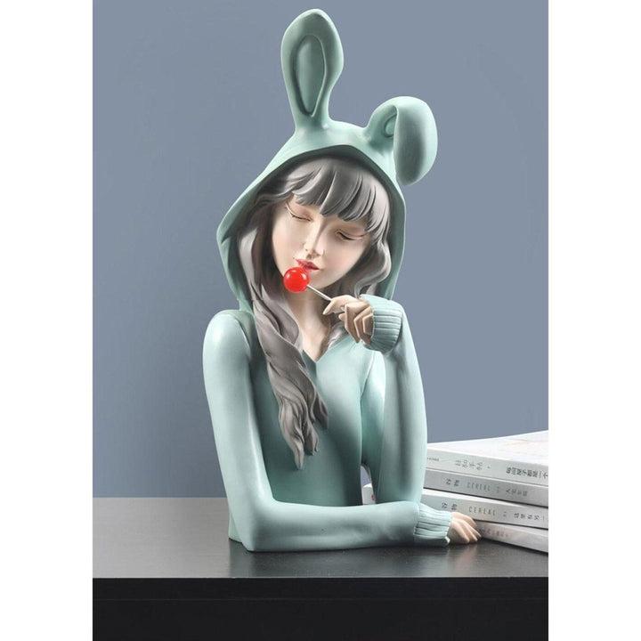 Statuette Femme | Lollipop - Designix Statuette Blanc