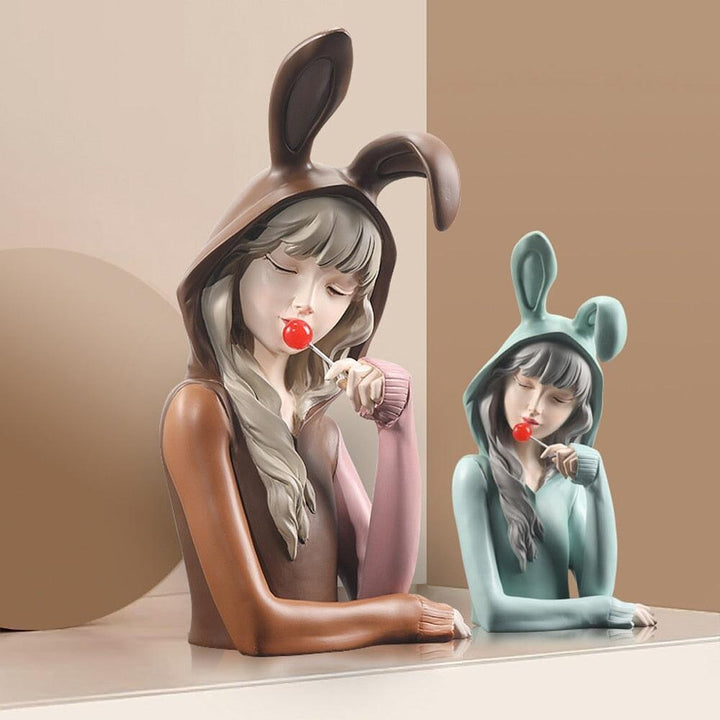 Statuette Femme | Lollipop - Designix Statuette Blanc