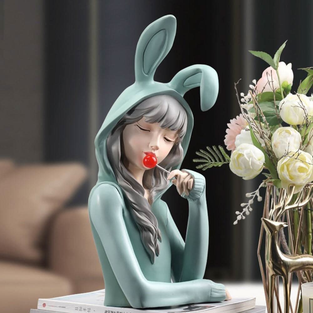 Statuette Femme | Lollipop - Designix Statuette Vert