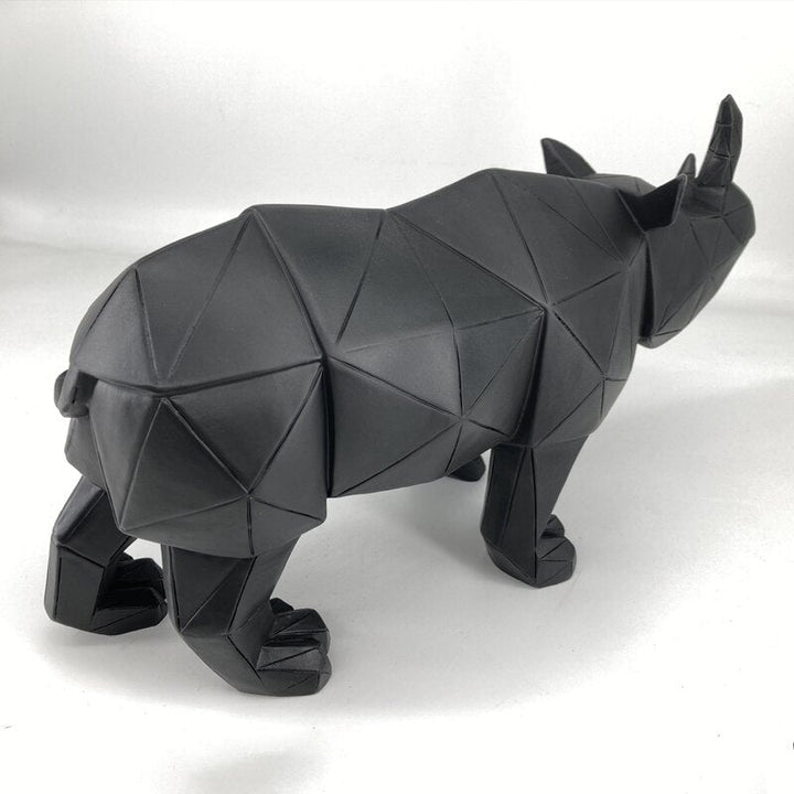 Statuette Geometric rhinoceros statue decoration artware sculpture statue decor home decoration accessories esculturas escultura gift | Designix - 0    - https://designix.fr/