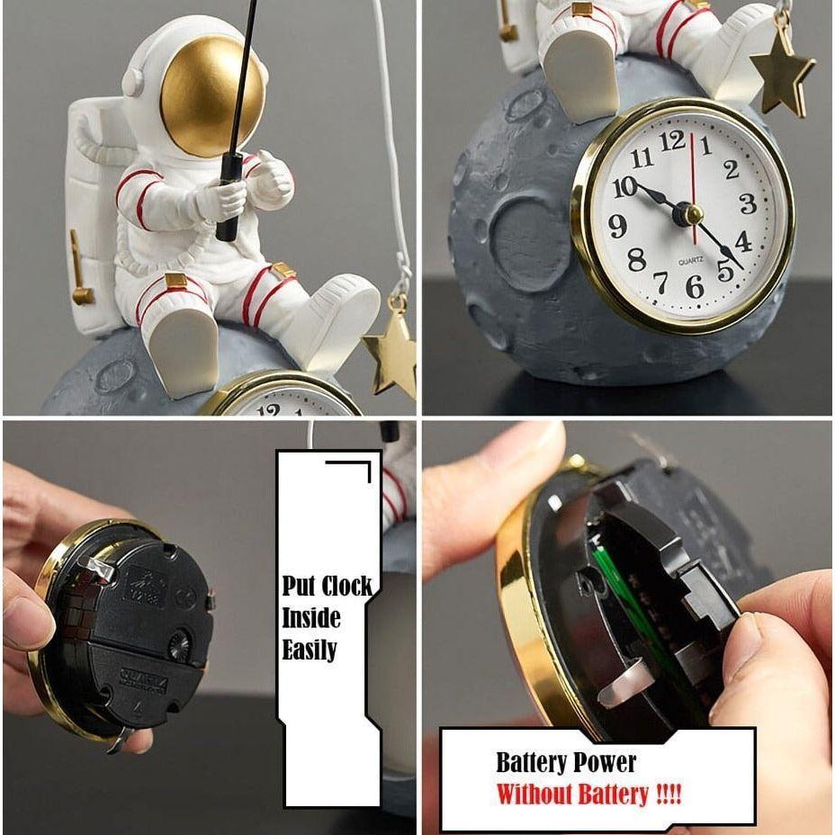 Statuette Horloge | Spaceman - Designix Statuette