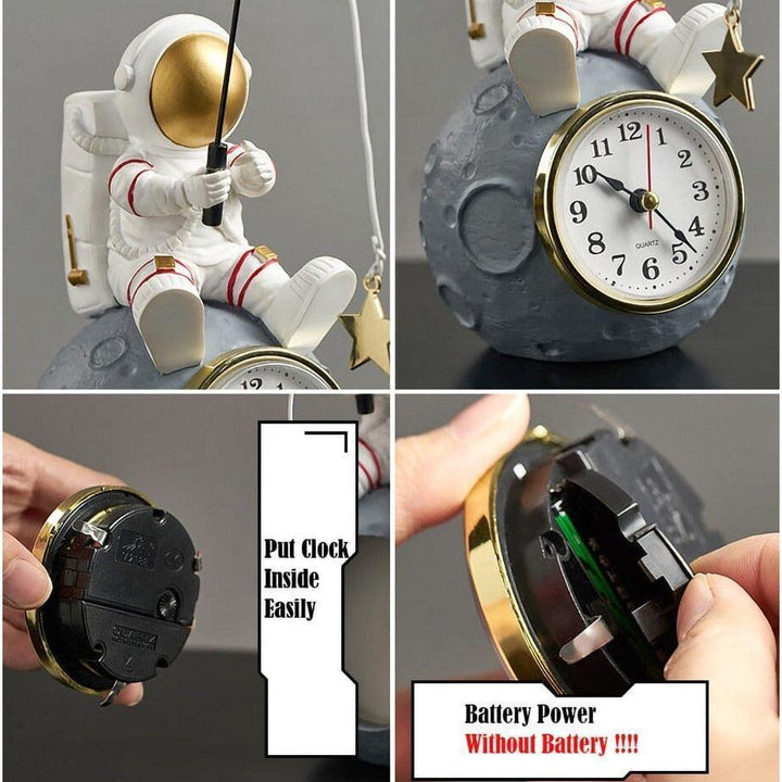 Statuette Horloge | Spaceman - Designix Statuette