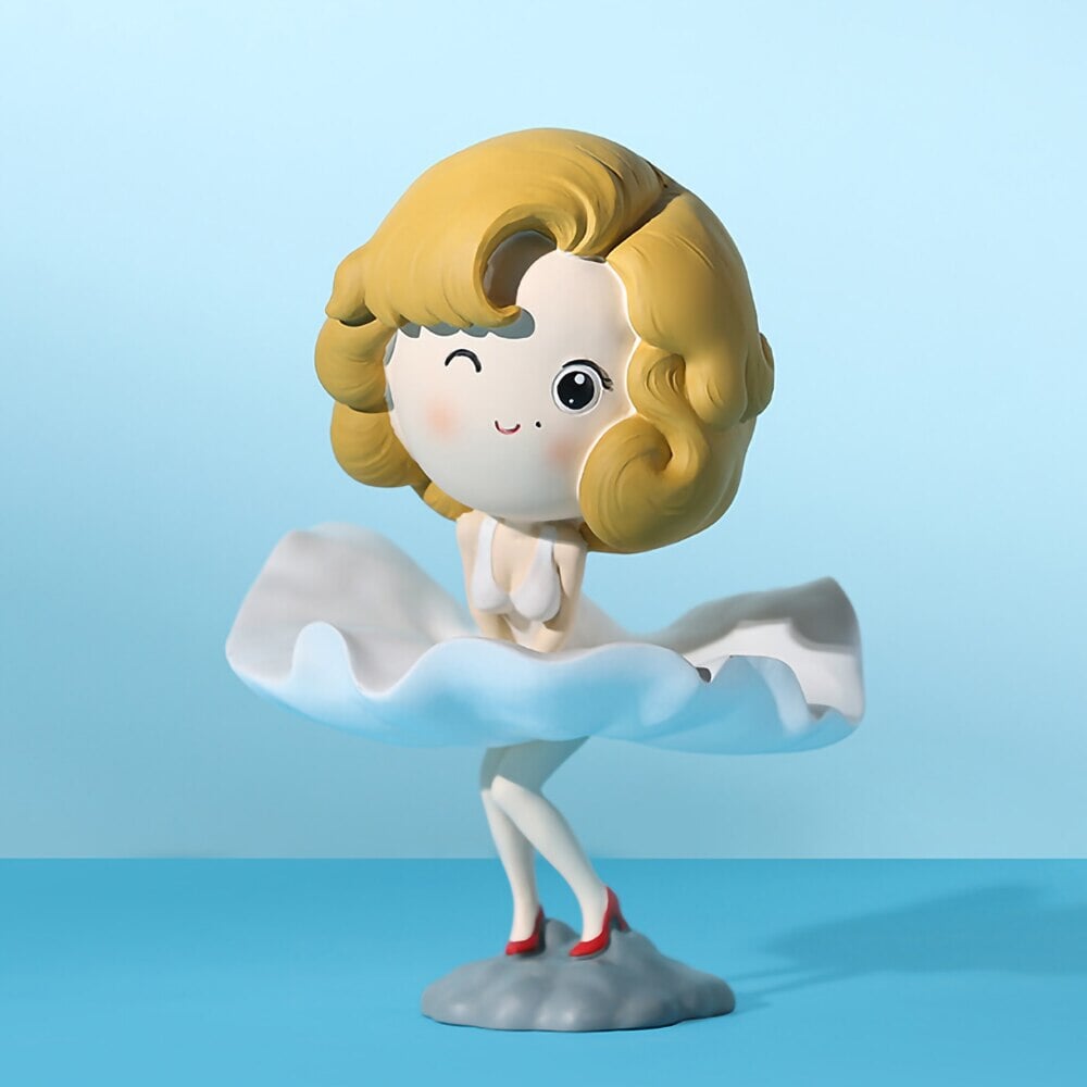Statuette | Marilyn Monroe | Designix - Statuette Jaune   - https://designix.fr/