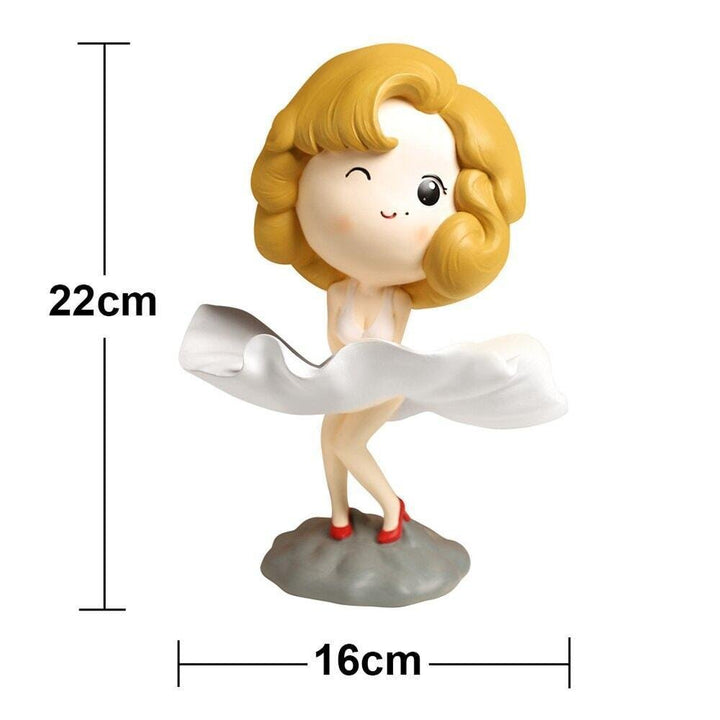 Statuette | Marilyn Monroe - Designix Statuette Jaune