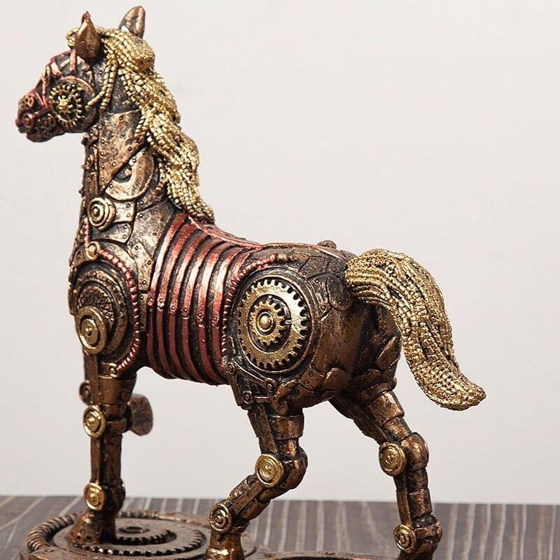Statuette Steam Punk Cheval | Designix - 2222 - https://designix.fr/