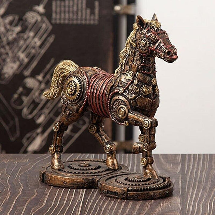 Statuette Steam Punk Cheval | Designix - 2222 - https://designix.fr/