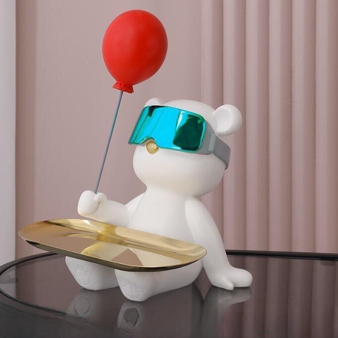 Statuette Vide Poche Design | Joey - Designix Vide poche Blanc 2