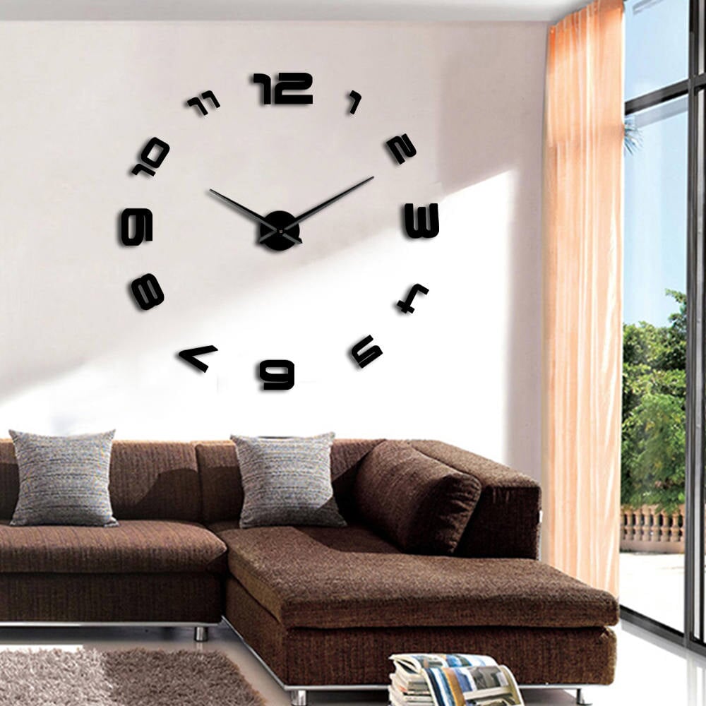Sticker Mural Horloge | Pixel Grip | Designix - Stickers Muraux Noir Petite  - https://designix.fr/