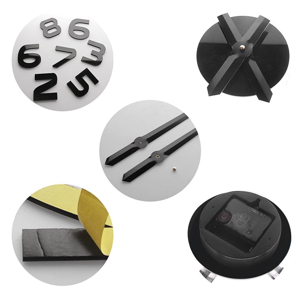 Sticker Mural Horloge | Pixel Grip | Designix - Stickers Muraux    - https://designix.fr/