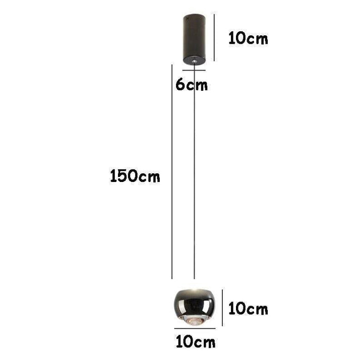 Suspension Boule Design | Pure Lumière - Designix Suspension luminaire Noir