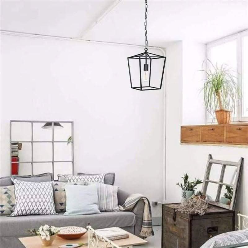 Suspension Industrielle Vintage Noire | Éther - Designix Suspension luminaire Doré