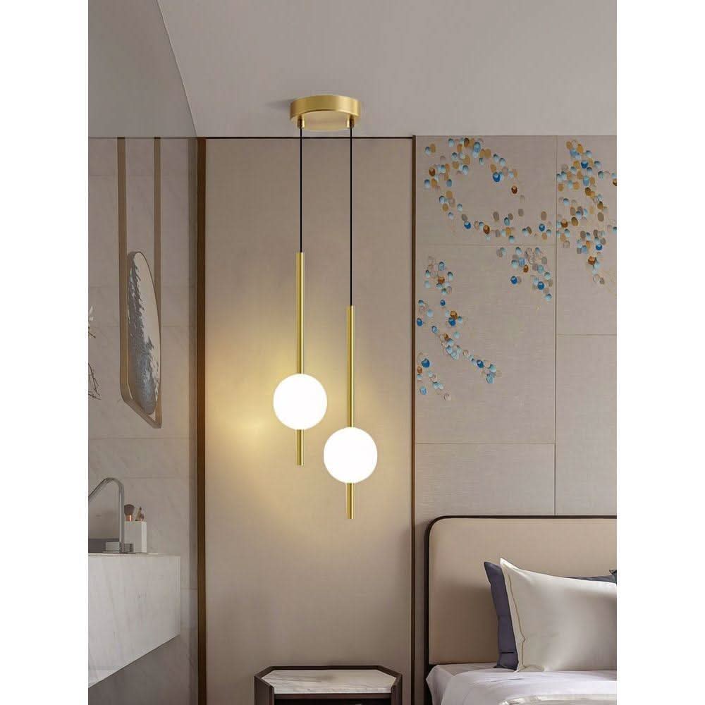 Suspension Luminaire Boules | Source Élégante - Designix Suspension luminaire Noir | 1 Sphère Sphère 10 cm Lumière Chaude