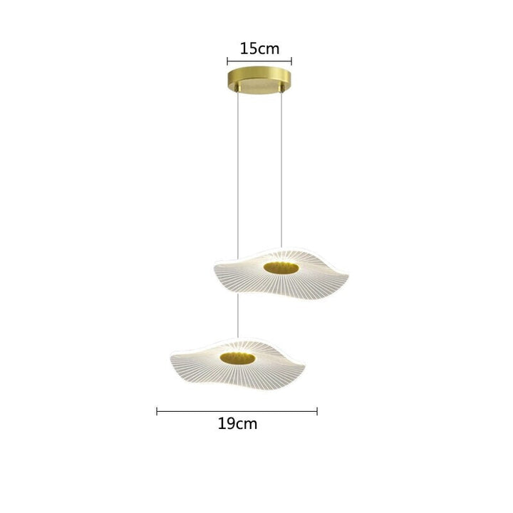 Suspension Luminaire | Lotus | Designix - Suspension luminaire 2 têtes Blanc Froid  - https://designix.fr/