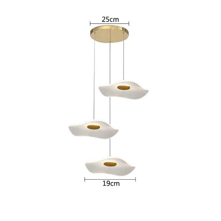 Suspension Luminaire | Lotus | Designix - Suspension luminaire 3 têtes Blanc Froid  - https://designix.fr/