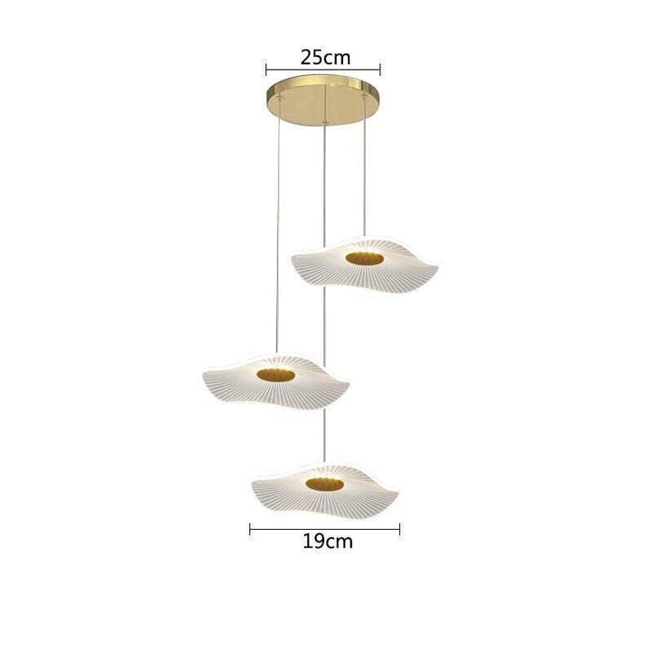 Suspension Luminaire | Lotus | Designix - Suspension luminaire 3 têtes Blanc Froid - https://designix.fr/