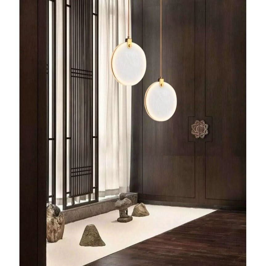 Suspension Luminaire Plate | Sphère Lumineuse - Designix Suspension luminaire 30cm