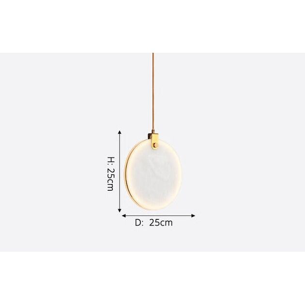 Suspension Luminaire Plate | Sphère Lumineuse | Designix - Suspension luminaire 25cm   - https://designix.fr/
