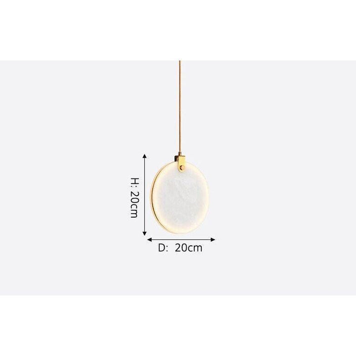 Suspension Luminaire Plate | Sphère Lumineuse | Designix - Suspension luminaire 20cm   - https://designix.fr/