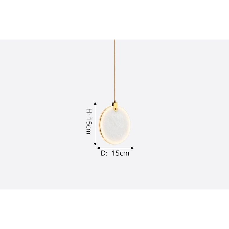 Suspension Luminaire Plate | Sphère Lumineuse | Designix - Suspension luminaire 15cm   - https://designix.fr/