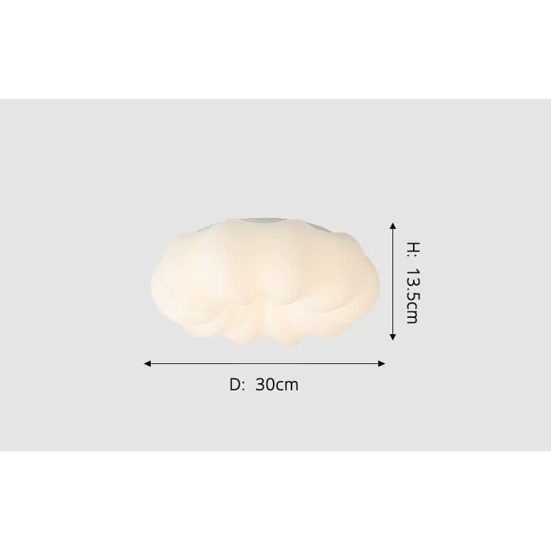 Suspension Nuage Lumière Variable | Wave - Designix Suspension luminaire 30cm | Plafonnier Blanc Chaud