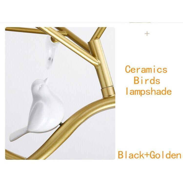 Suspension Oiseau | Harmonie Luminal - Designix Suspension luminaire Noir Blanc Chaud
