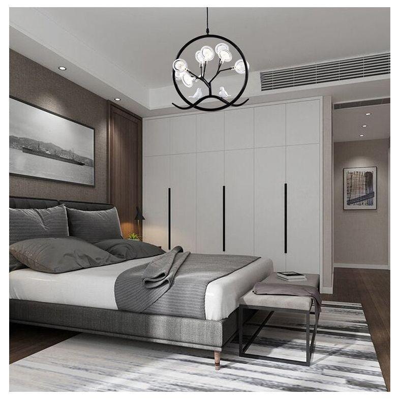 Suspension Oiseau | Harmonie Luminal - Designix Suspension luminaire Noir Blanc Chaud