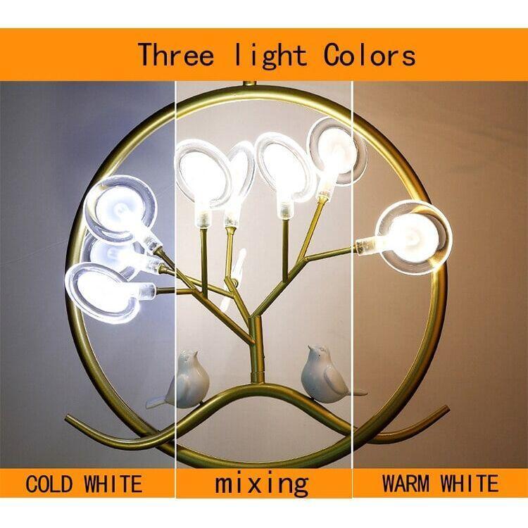 Suspension Oiseau | Harmonie Luminal - Designix Suspension luminaire Noir Blanc Chaud