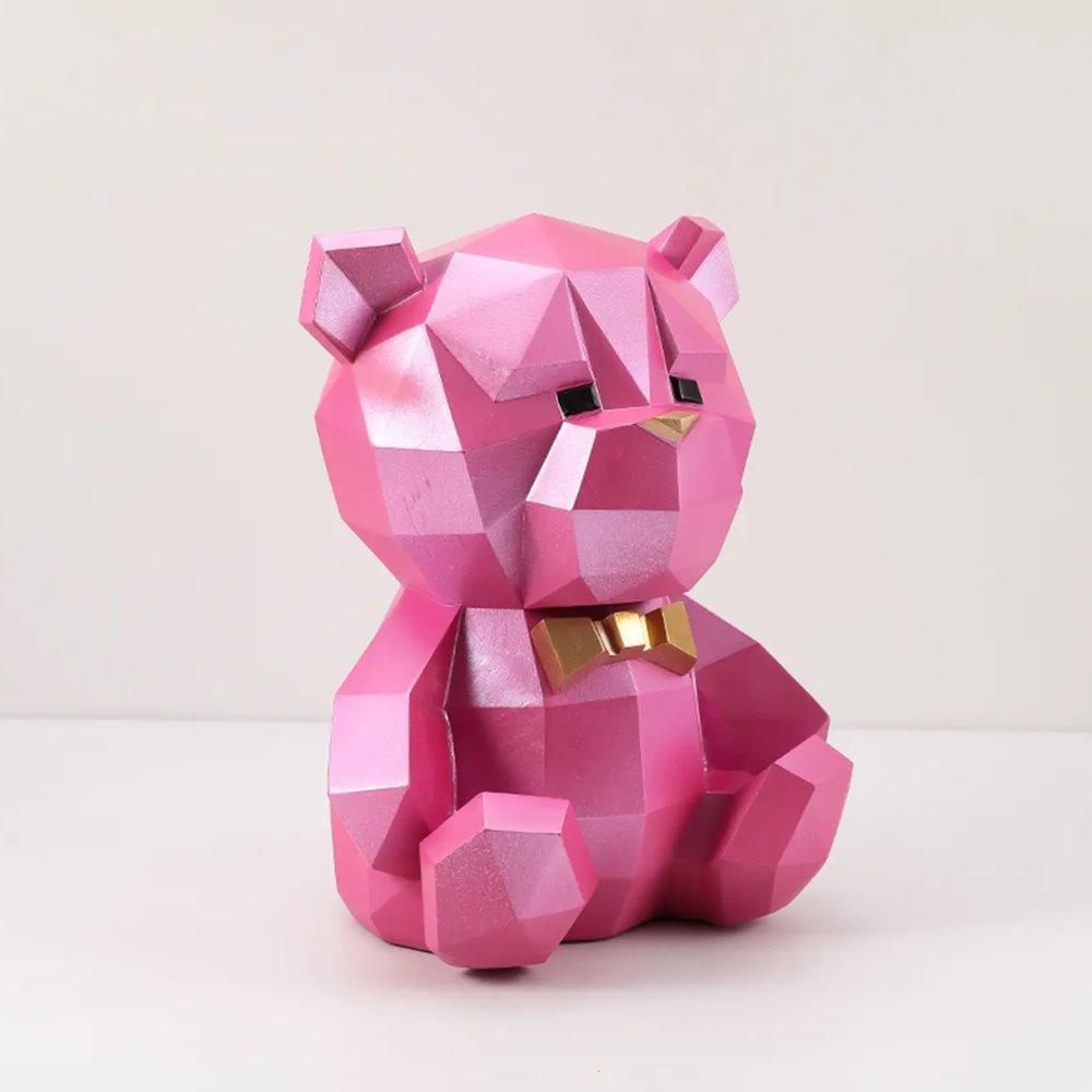 Tirelire Ourson | Miel Financier - Designix Statuette Rose