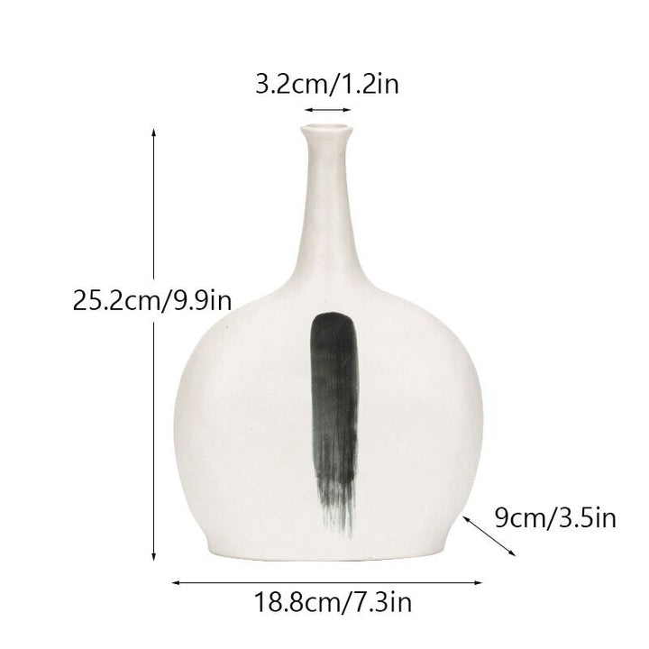 Vase Design Encre | Conception Expressive | Designix - Vase 25.2x18.8x9cm   - https://designix.fr/