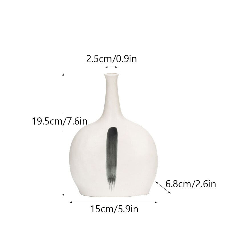 Vase Design Encre | Conception Expressive | Designix - Vase 19.5x15x6.8cm   - https://designix.fr/