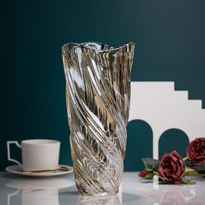 Vase Design Luxe | Éclat Innovant | Designix - Vase Verre Lisse   - https://designix.fr/