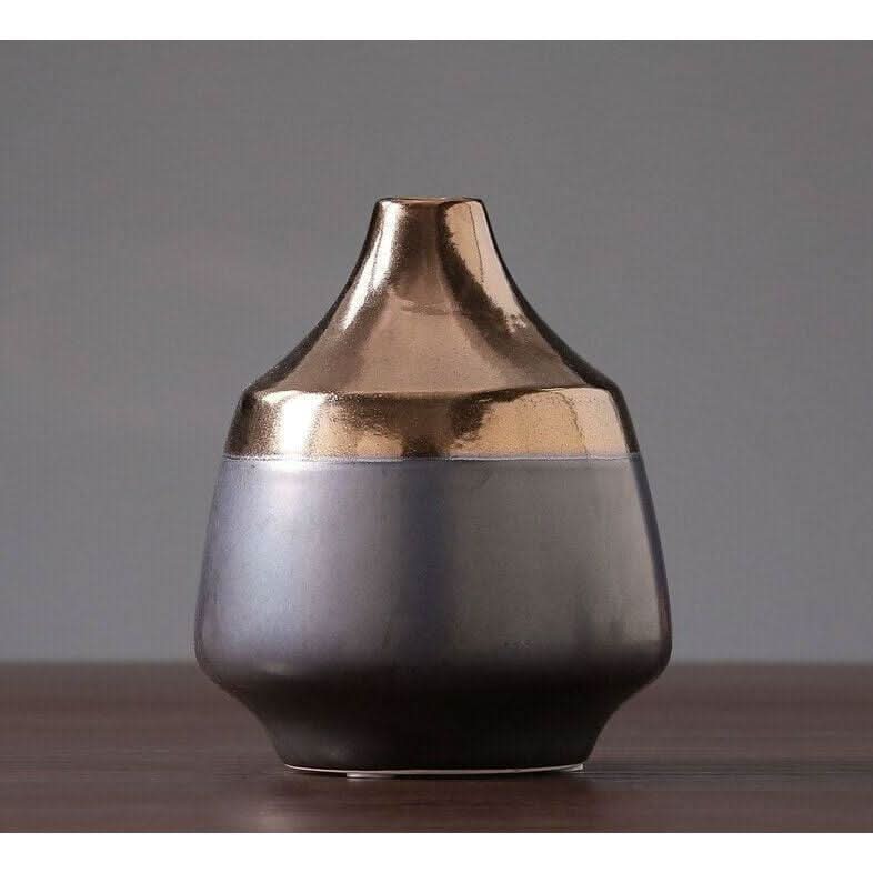 Vase en Céramique Artisanale | Raffinement Artistique - Designix Vase Moyen | 14x17 cm