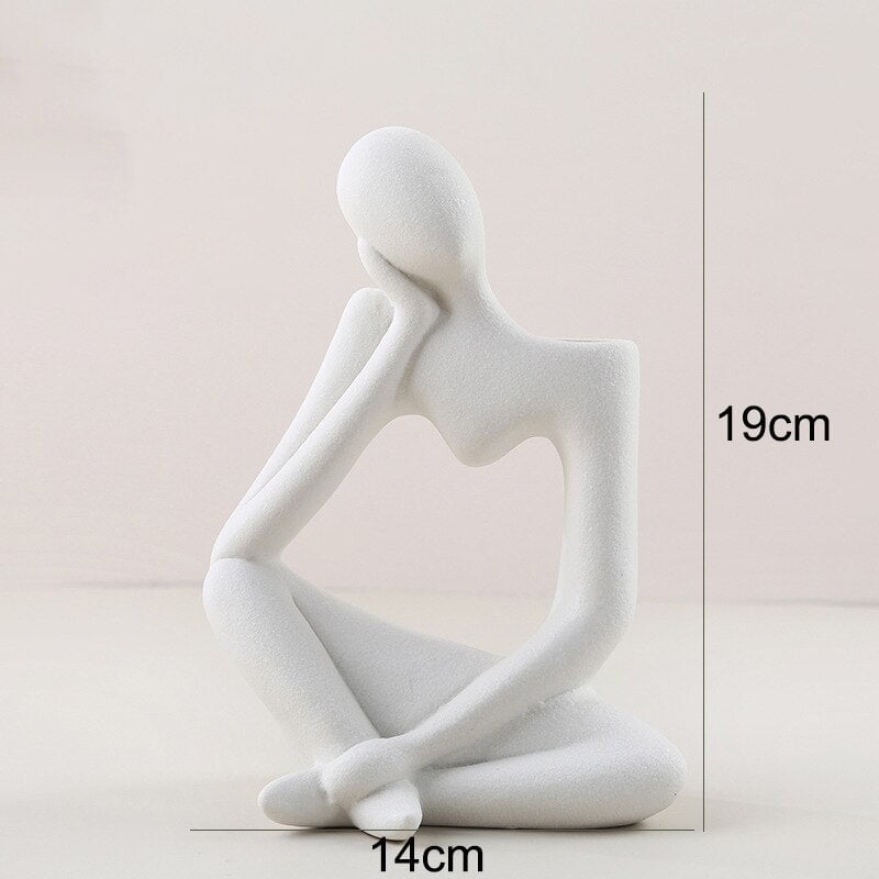 Vase en Céramique | Silhouette Dynamique | Designix - Vase Blanc   - https://designix.fr/