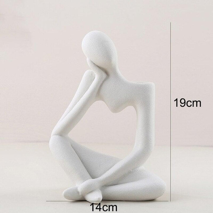 Vase en Céramique | Silhouette Dynamique - Designix Vase Blanc