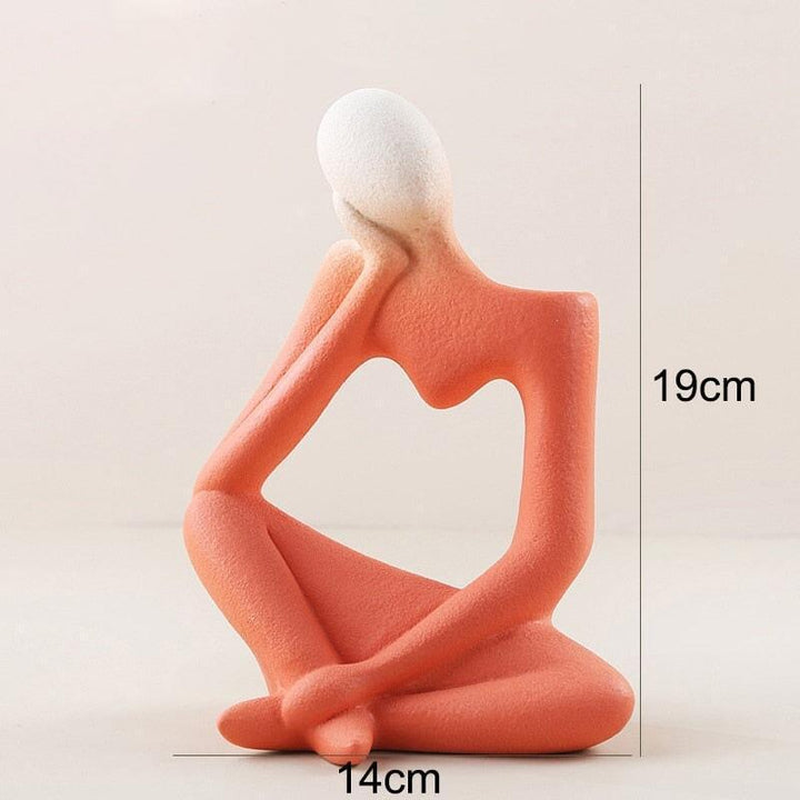 Vase en Céramique | Silhouette Dynamique - Designix Vase Rouge